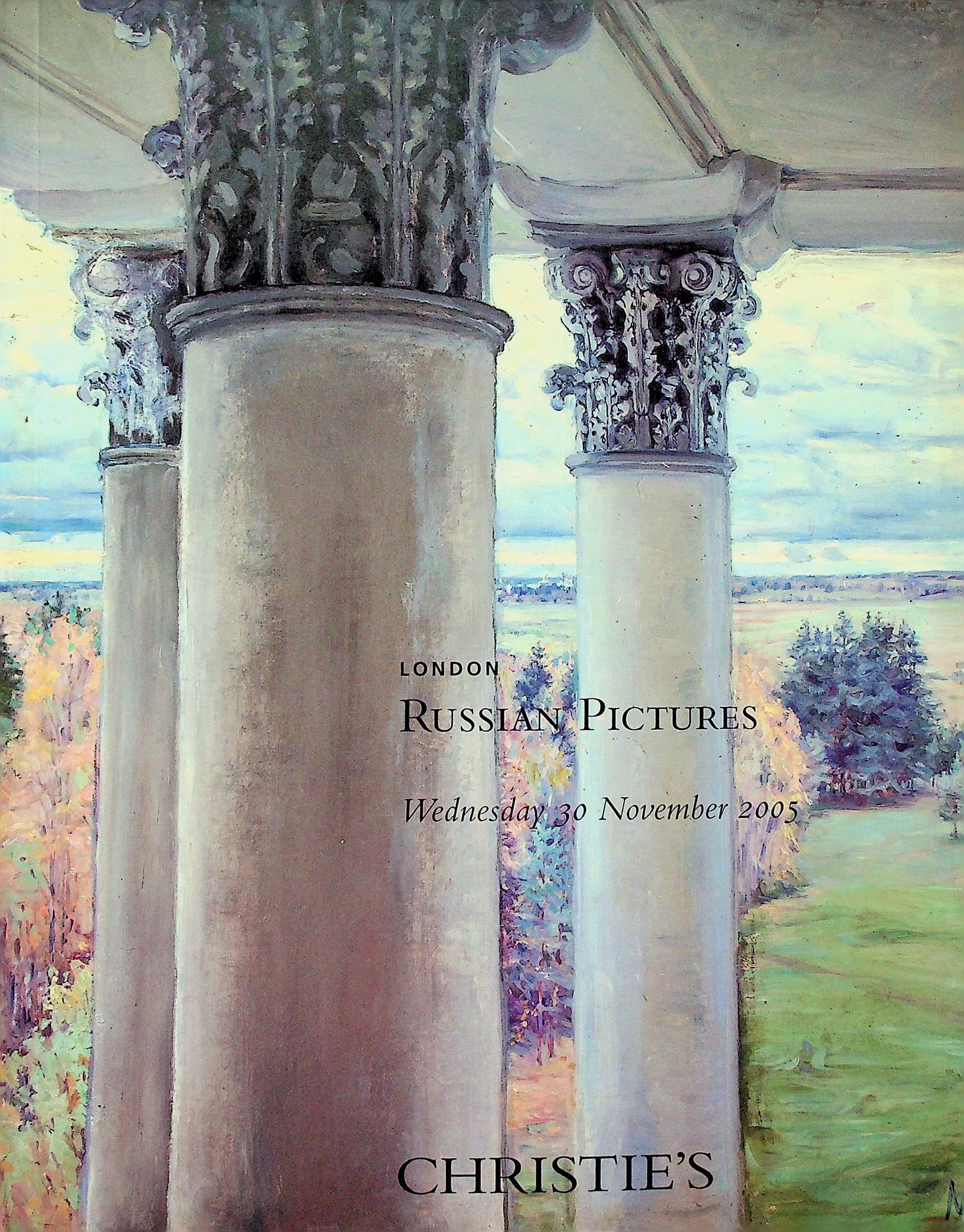 Christie's London : Russian Pictures Wednesday 30 November 2005, photograph 1 of 20