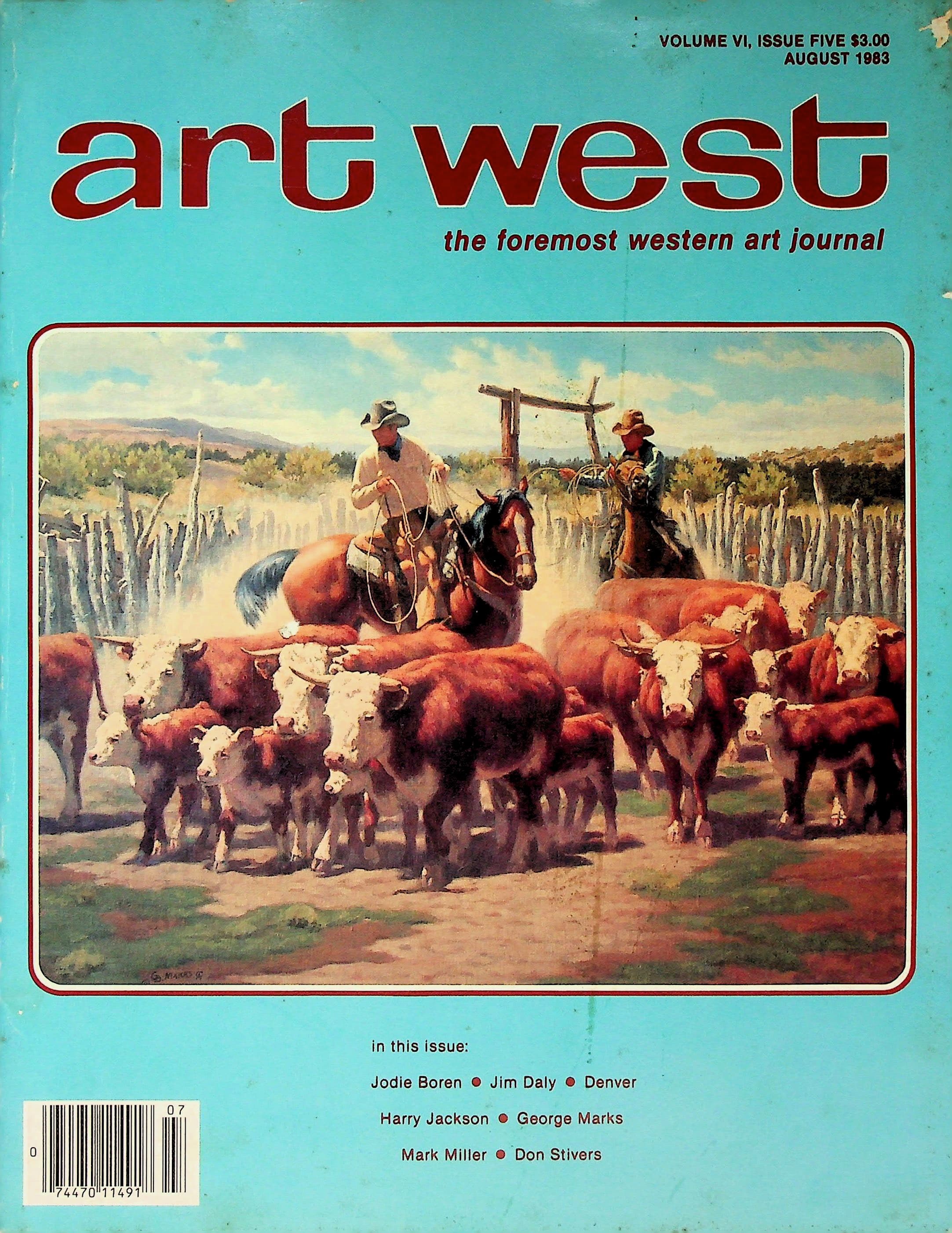 Art West: The Foremost Western Art Journal, Volume VI, Issue Five, July/August 1983, photograph 1 of 10