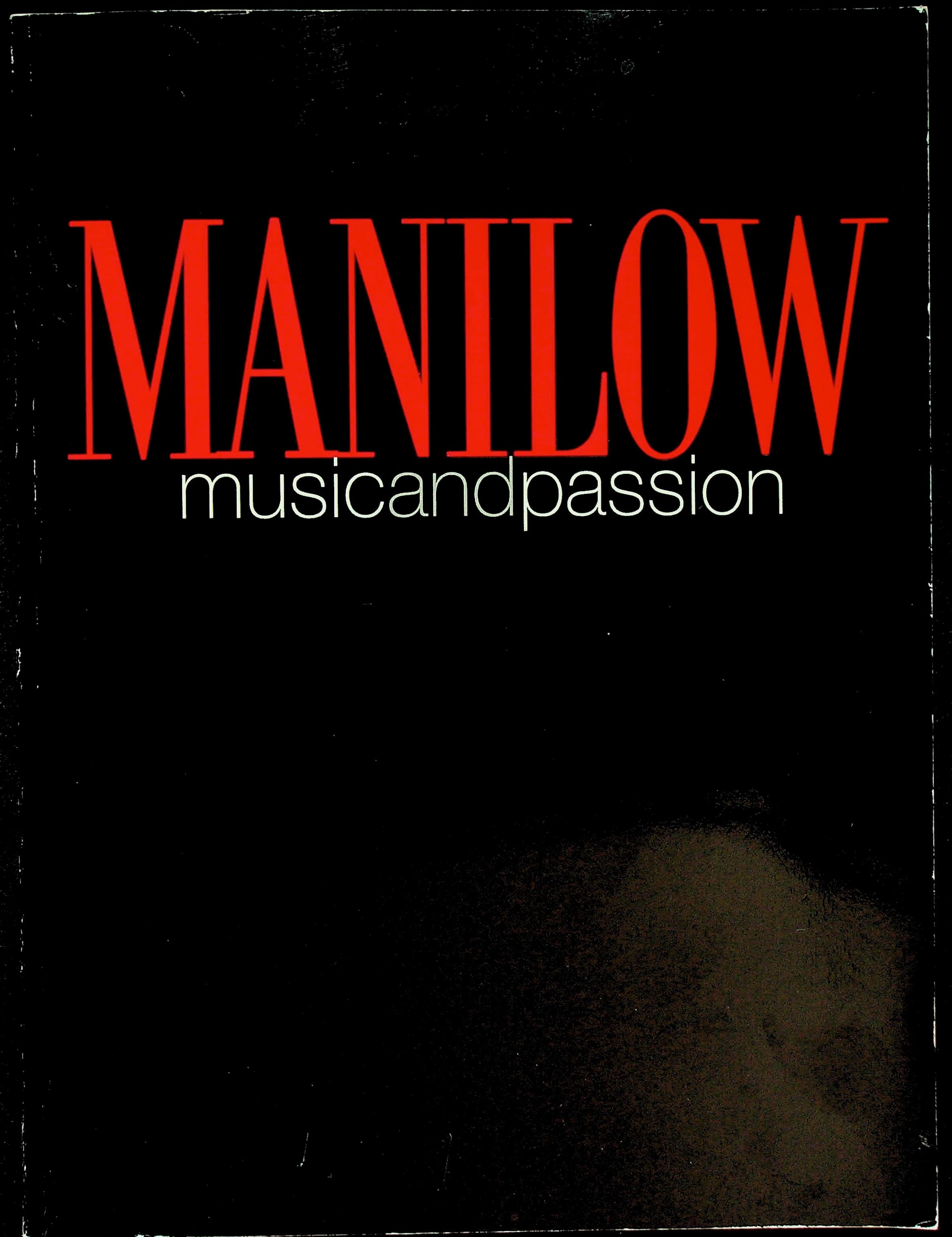 Manilow: Music and Passion. Las Vegas Hilton Souvenir Program, with Opening Night Invitation, photograph 1 of 12