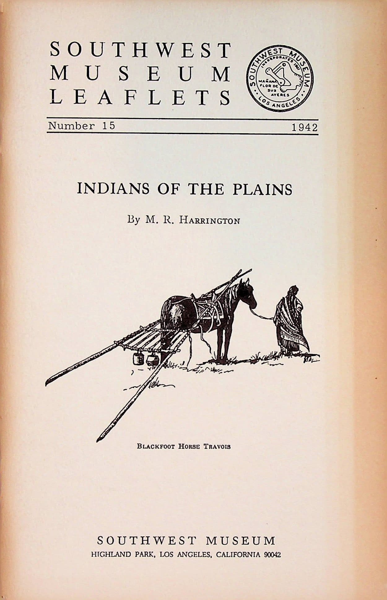 Indians of the Plains (Southwest Museum Leaflets Number 15), photograph 1 of 10