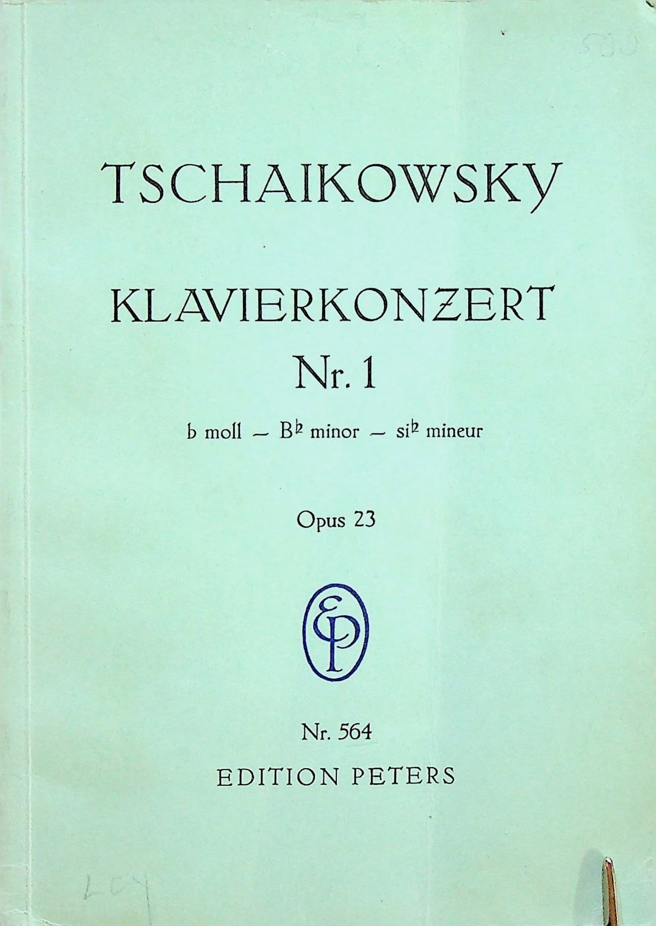 Tschaikowsky Klavierkonzert Nr. 1 Bb Minor Opus 23 (Unger), photograph 1 of 14