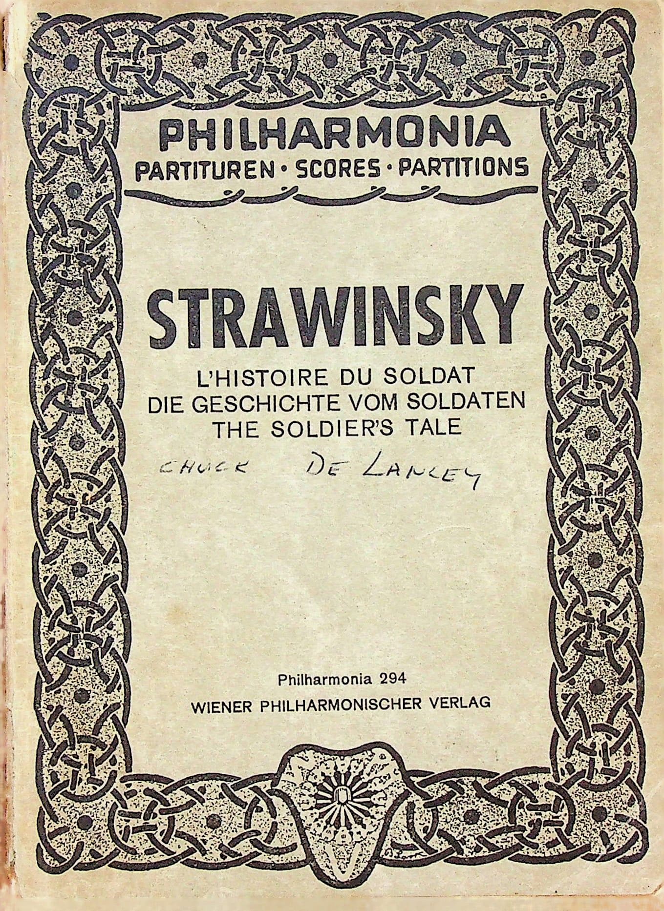 Strawinsky L'Histoire Du Soldat; Die Geschichte Vom Soldaten; The Soldier's Tale (Philharmonia, 294), photograph 1 of 14