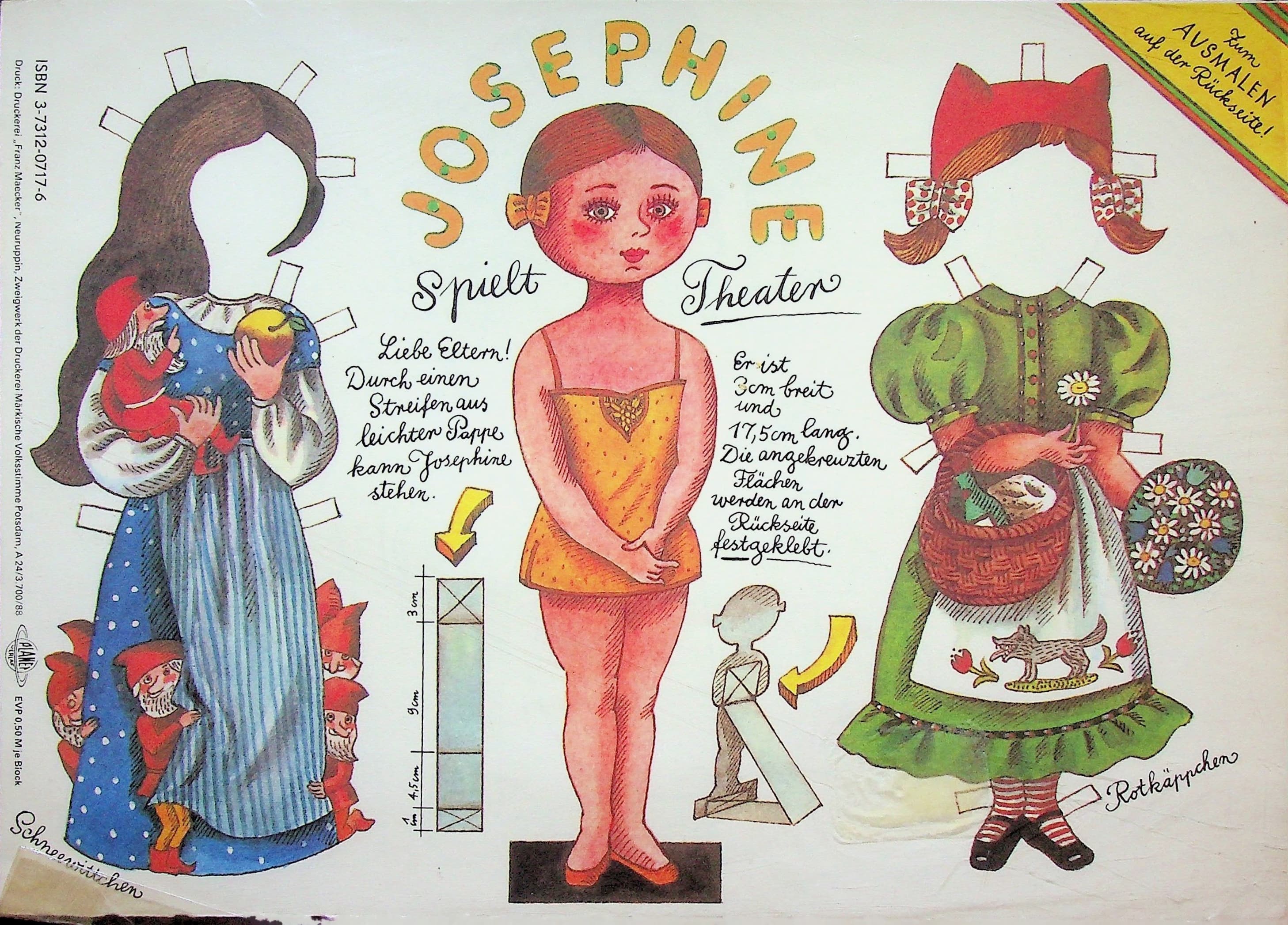 East German Paper Doll collection : Josephine Spielt Theater, photograph 1 of 8