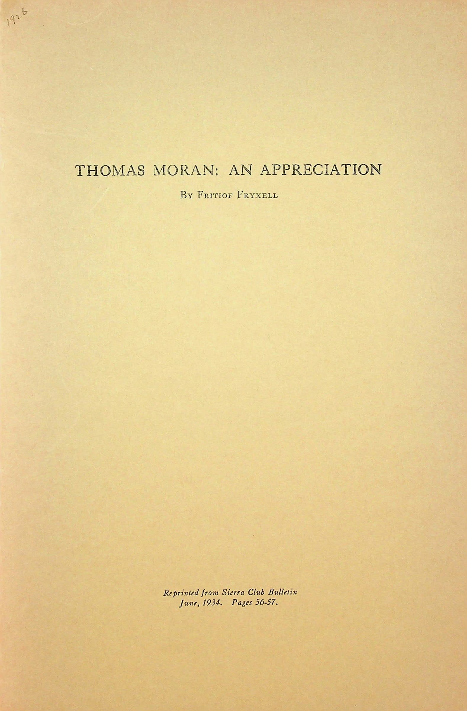 Thomas Moran: An appreciation, photograph 1 of 4