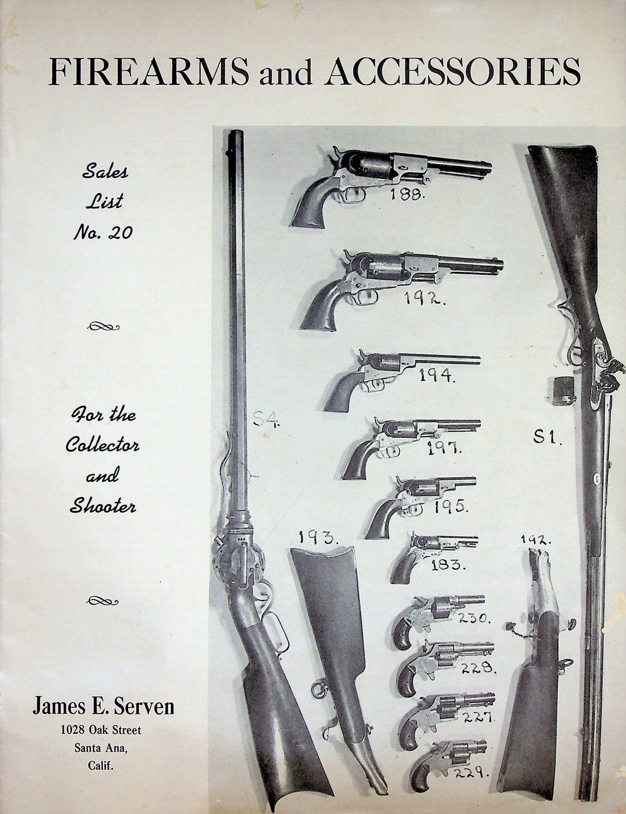 Firearms and Accessories Sales List No. 20, photograph 1 of 14