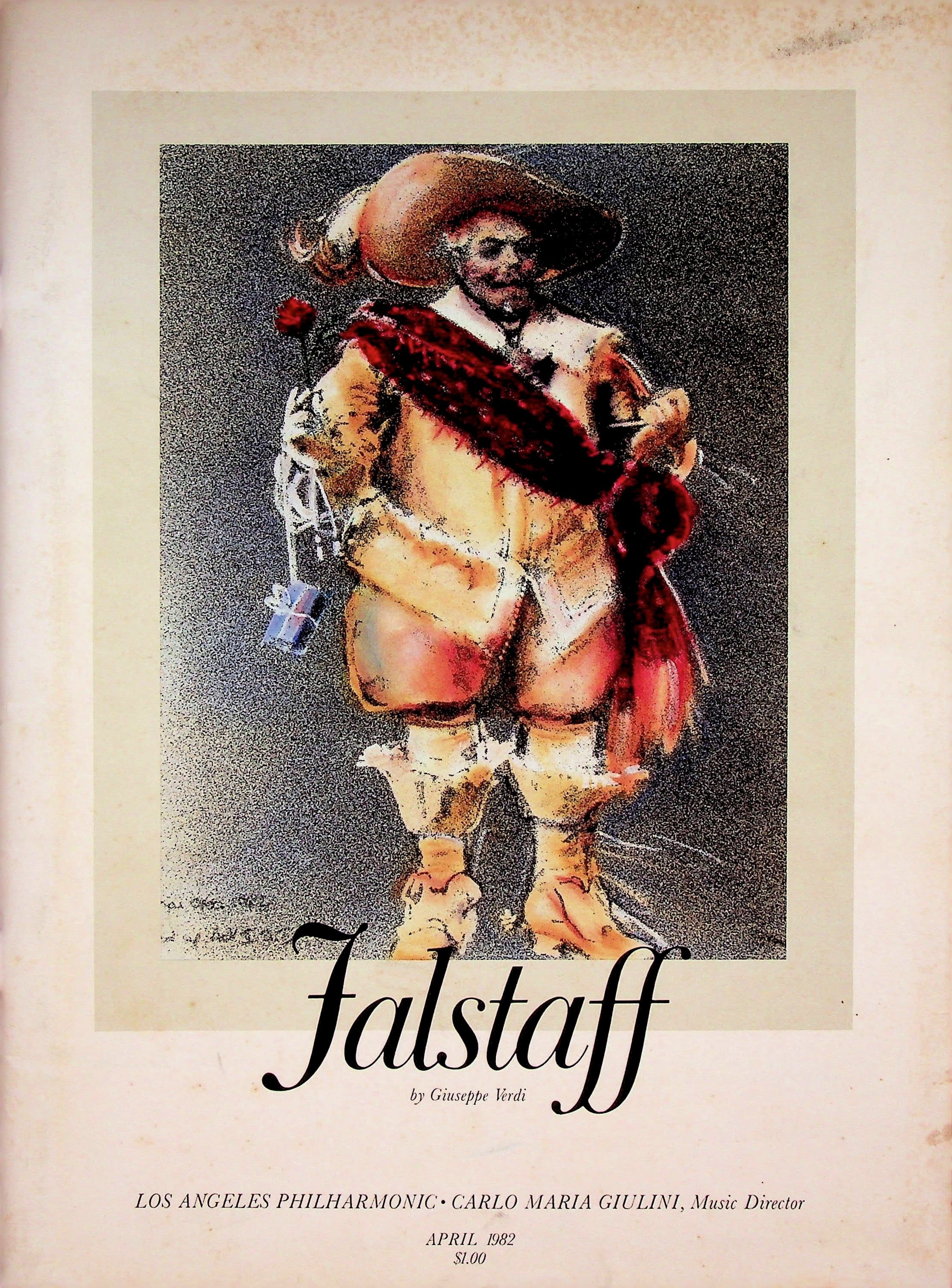 Falstaff: Comic Opera in Three Acts, by Giuseppe Verdi / Program to accompany performances in April 1982 by the Los Angeles Philharmonic, photograph 1 of 14