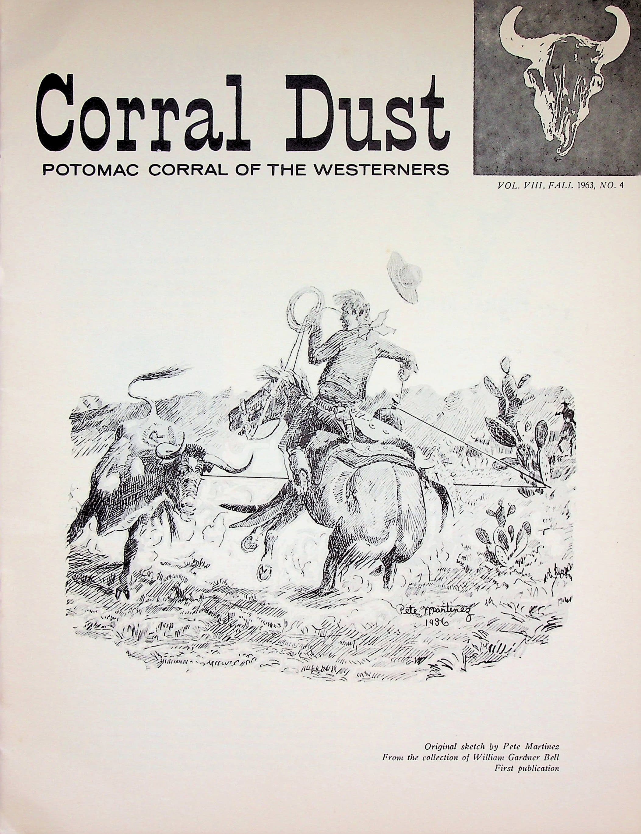 Corral Dust : Potomac Corral of the Westerners Vol. VIII, No. 4, Fall 1963, photograph 1 of 12
