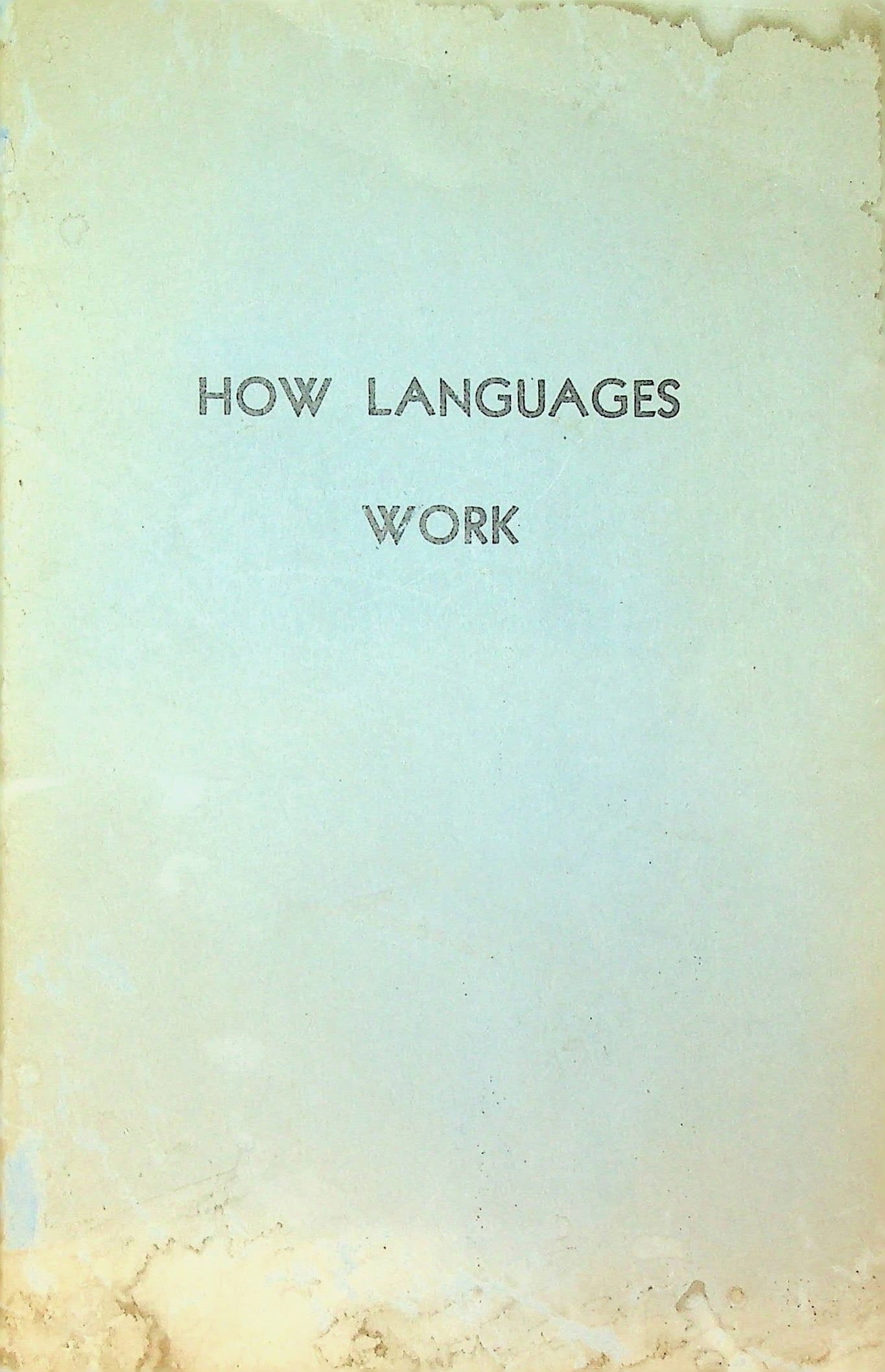 How languages work: Waldo E. Sweet, photograph 1 of 14