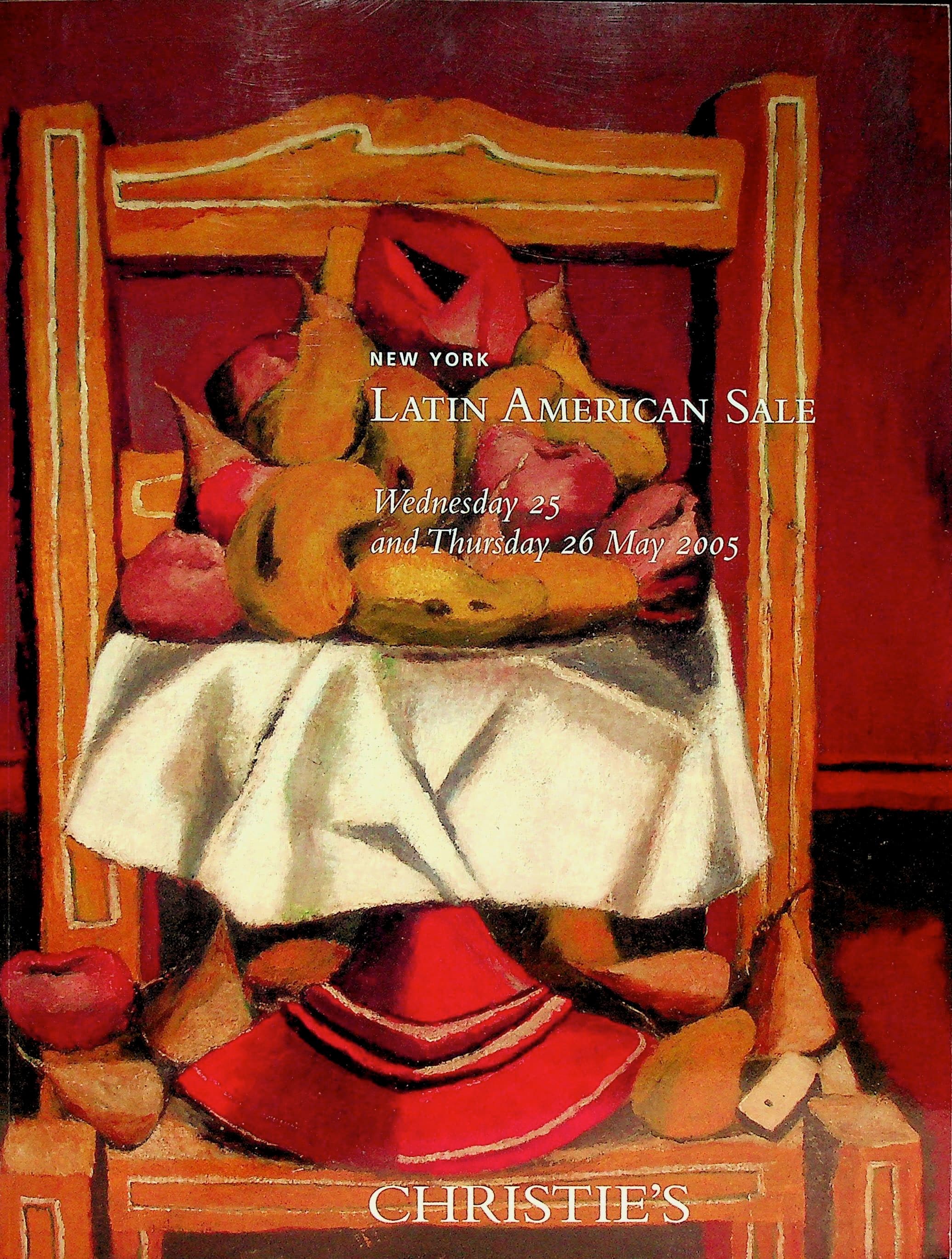 Christie's Latin American Sale : Wednesday, 25 May and Thursday, 26 May 2005, photograph 1 of 18