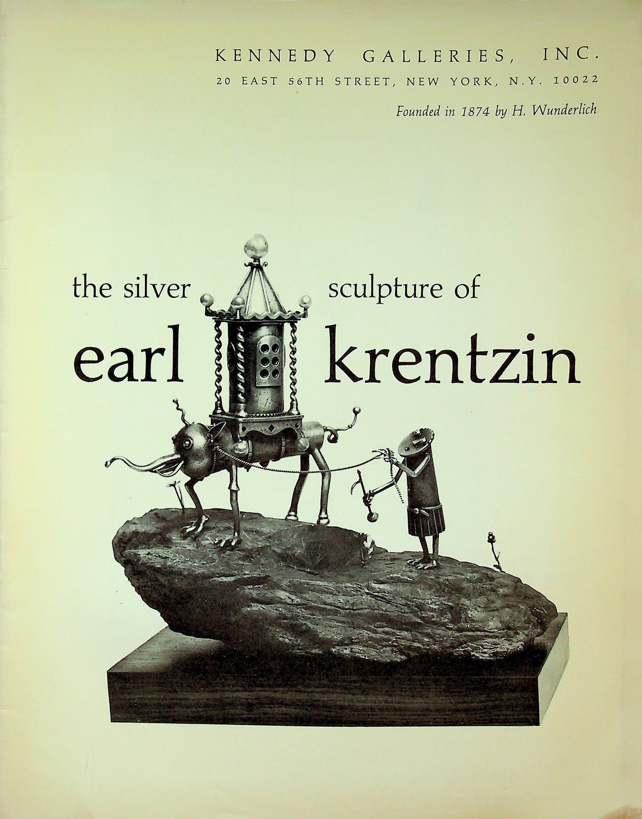 The Silver Sculpture of Earl Krentzin Kennedy Galleries Exhibition Catalog 1968, photograph 1 of 18