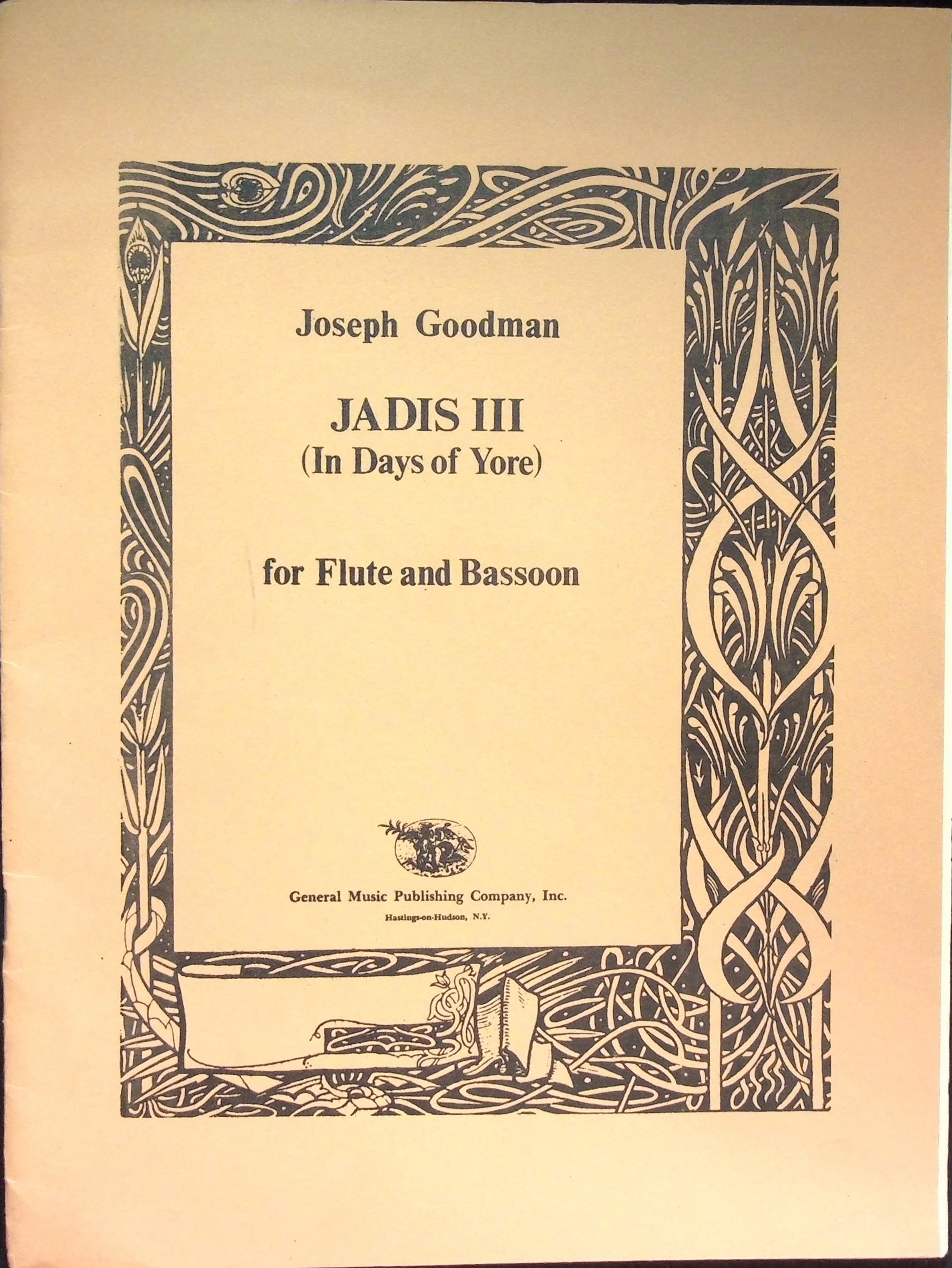 JADIS III (In Days of Yore) for Flute and Bassoon, photograph 1 of 16